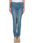 Cheap Monday Denim Trousers - Lyst