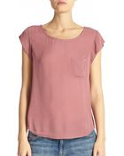 Joie Rancher Muscle Silk Top - Lyst