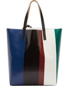 Marni Vanilla And Black Pvc Artist Print Tote Bag - Lyst