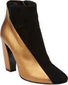 Pierre Hardy Two-Tone Asymmetric-Seam Ankle Boots - Lyst