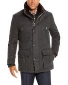 Hugo Boss T-Cenu | Wool And Cashmere Blend Coat With Removable Fur Vest - Lyst