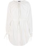 Alexander McQueen Cotton Broderie Anglaise Dress - Lyst