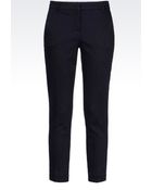 Armani Capri Pants In Stretch Cotton - Lyst
