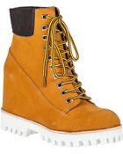 Jeffrey Campbell Wallace Wedge Boot Wheat - Lyst