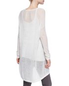 Donna Karan New York Easy Long-Sleeve Cashmere Tee - Lyst