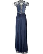 Catherine Deane Draped Silk Embellished Gown - Lyst
