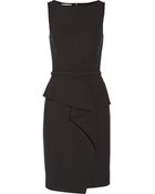 Oscar de la Renta Stretch Wool-Blend Dress - Lyst