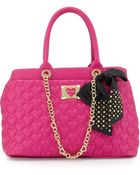 Betsey Johnson Heart-Quilted Tote Bag - Lyst