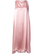 Ann Demeulemeester Sleeveless Crepe Dress - Lyst