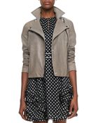Marc By Marc Jacobs Diamondprint Ruffled Silk Dress - Lyst