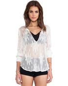 Capulet Lace Up Blouse - Lyst