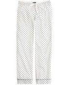 J.Crew Pajama Pant In Polka-Dot Flannel - Lyst