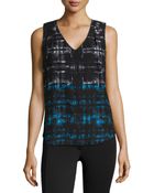 Dex Abstract-Print Jersey Tank Top - Lyst