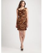Kay Unger Silk Dress - Lyst