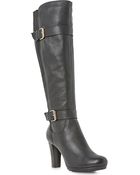 Dune Social Leather Knee-High Boots - Lyst