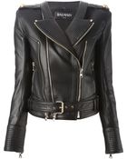 Balmain Biker Jacket - Lyst