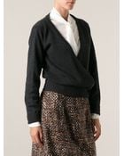 Dolce & Gabbana Draped Sweater - Lyst