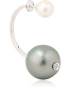 Delfina Delettrez Double Pearl Earring - Lyst