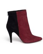 Pedder Red Colourblock Suede Boots - Lyst