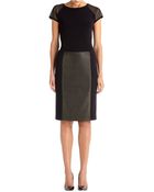 Anne Klein Panel Pencil Skirt - Lyst