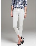 Banana Republic Coated Sateen Skinny Ankle Pant - Lyst