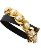 Tory Burch Winchel Pearly Chain Bracelet - Lyst