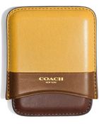 Coach Bleecker Molded Card Case In Colorblock Leather - Lyst