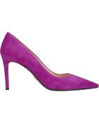 Prada Suede Pointtoe Pumps - Lyst
