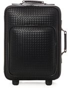 Bottega Veneta Intrecciato Leather Trolley Suitcase - Lyst