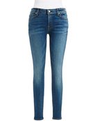7 For All Mankind Ankle Skinny Jeans - Lyst