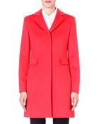 Max Mara Studio Single Breast Wool Coat - Lyst