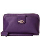Coach Box Leather Universal Wallet - Lyst
