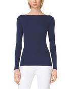 Michael Kors Boatneck Cashmere Sweater - Lyst