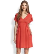 Hanro Pilar Short-Sleeve Gown - Lyst