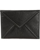 McQ by Alexander McQueen Textured Envelope Clutch - Lyst