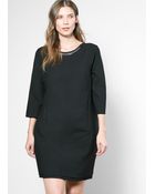 Violeta By Mango Chain Detail Dress - Lyst