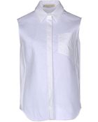 Balenciaga Sleeveless Shirt - Lyst