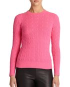 Polo Ralph Lauren Cashmere Cable-Knit Sweater - Lyst