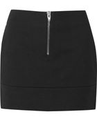 T By Alexander Wang Cotton-Blend Mini Skirt - Lyst