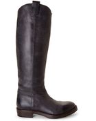 Brunello Cucinelli Distressed Riding Boots - Lyst