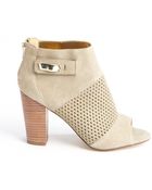 DV by Dolce Vita Nude Faux Suede Perforated Detail 'Marana' Ankle Boots - Lyst