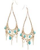 Asos Boho Chain Drop Earrings - Lyst