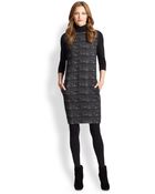 Akris Punto Ski Lift Print Turtleneck Dress - Lyst