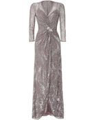 Jenny Packham Sequined Evening Gown - Lyst