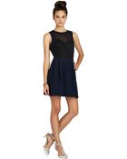 BCBGeneration Contrast-Flare Dress - Lyst