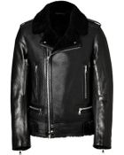 Balmain Leather Biker Jacket - Lyst