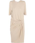 Acne Studios Pim Draped Jerseycrepe Dress - Lyst