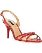 Dolce & Gabbana Lizard Skin Effect Sandal - Lyst