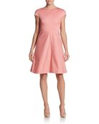 Valentino Sateen Fit-And-Flare Dress - Lyst