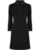 Karen Millen Studded Collar Dress - Lyst